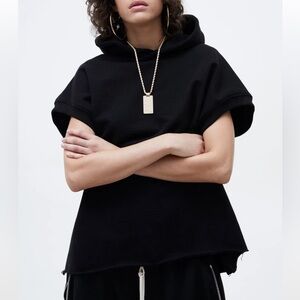 681. FEAR OF GOD Fall 2017 Black Sleeveless Hoody Sweater Top Look 55 XL